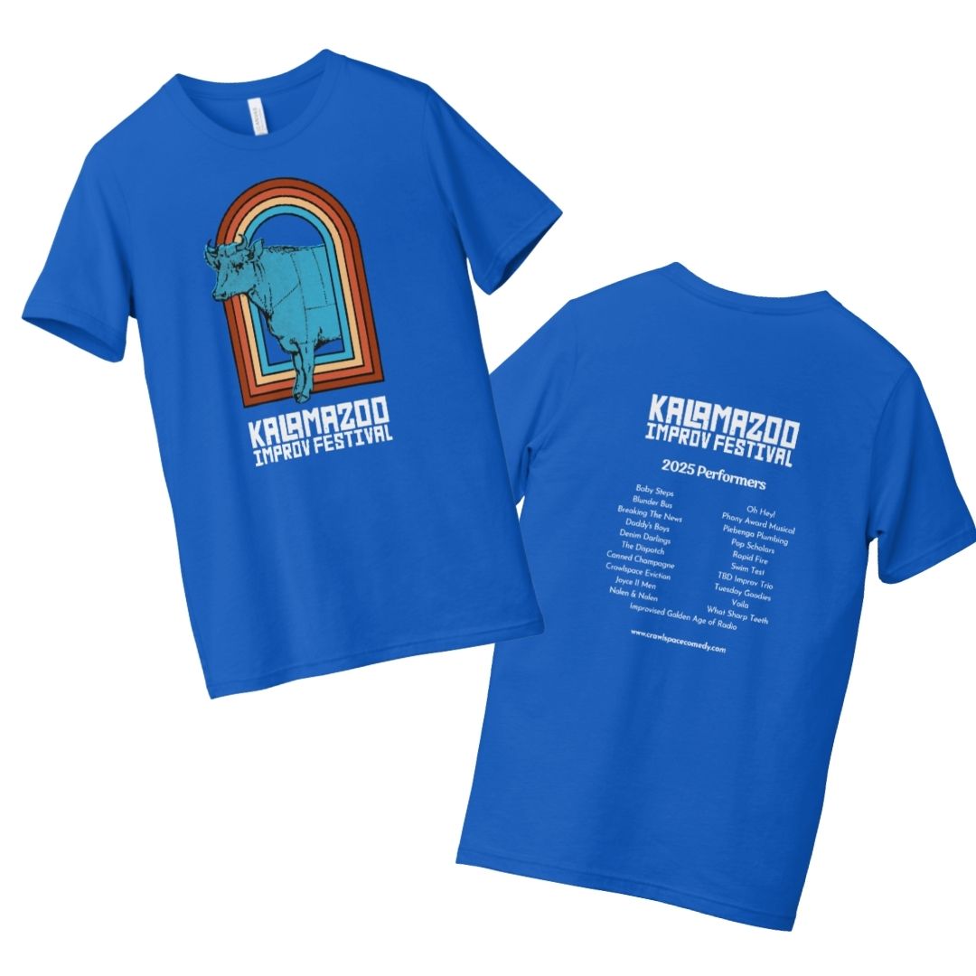 Kalamazoo Improv Fest 2025 T-shirt - Image 3